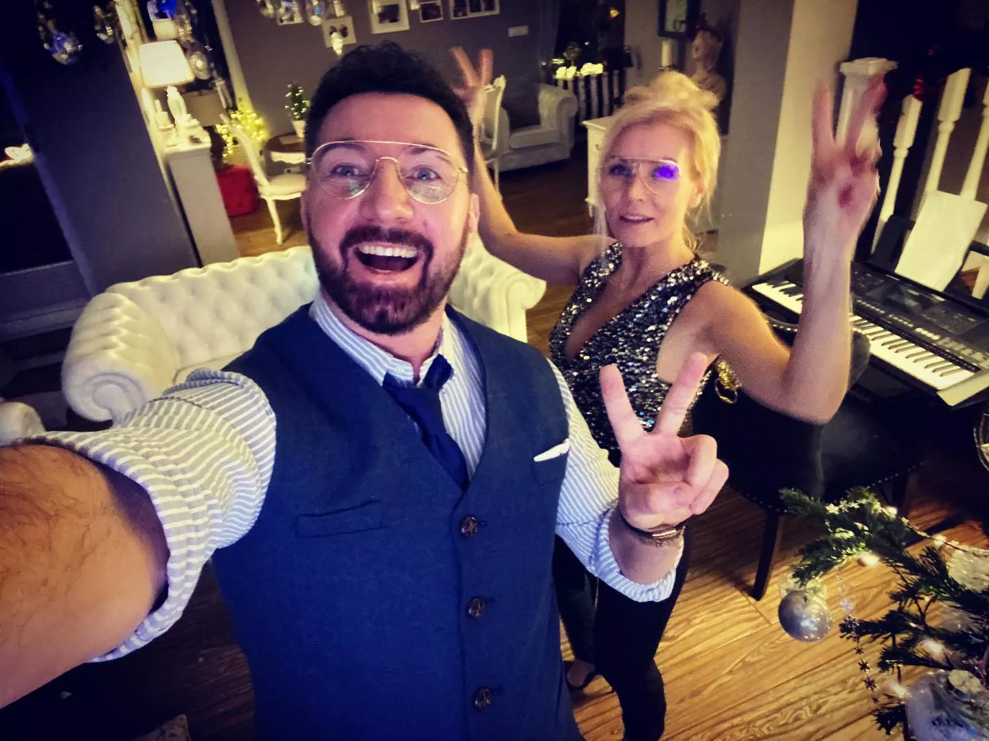 Wokalista disco polo z żoną